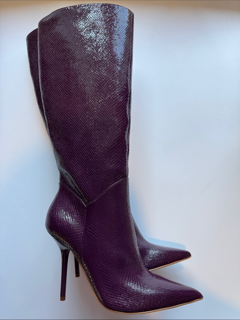 Jessica Simpson Plum Pointed-Toe Stiletto Over-the-Knee Boots